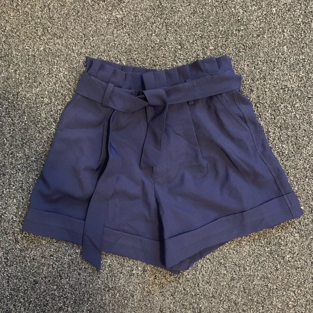 High Waisted Pleated Shorts